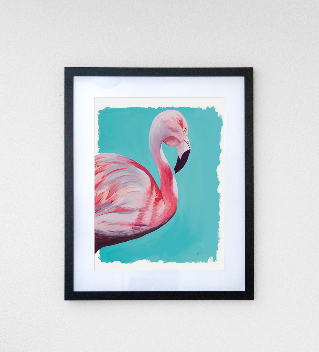 Uncaged: Flamingo Original Painting image 1