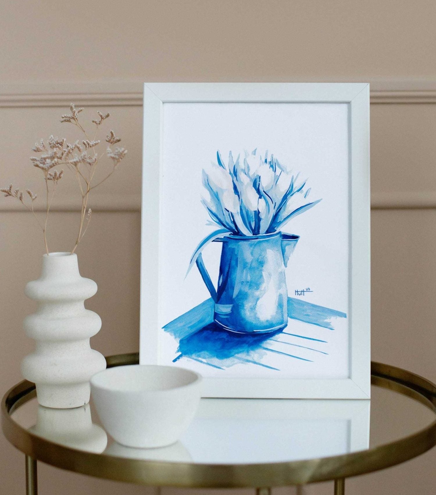 Blue & White Tulips image 2