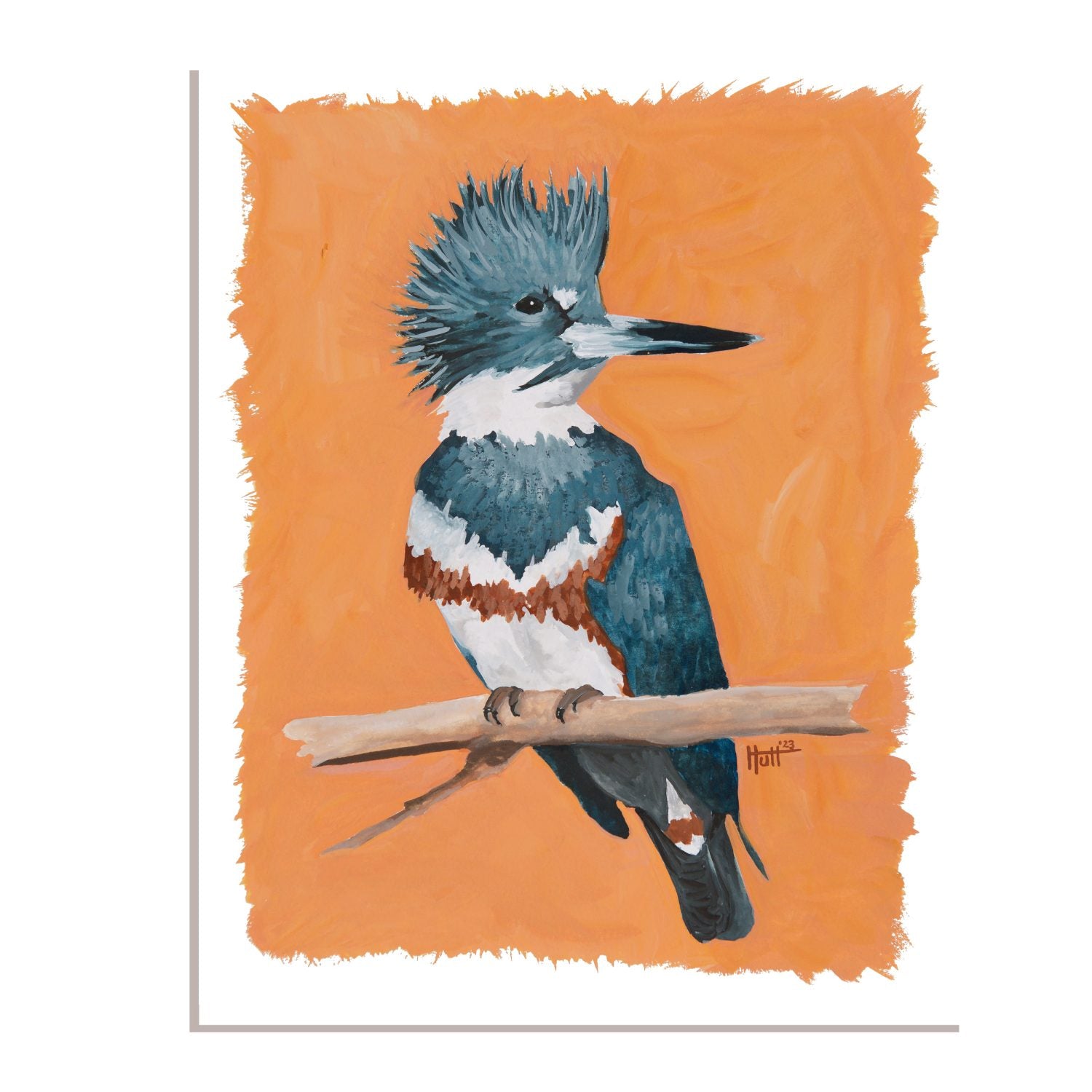 Uncaged: Kingfisher Original Painting image 0