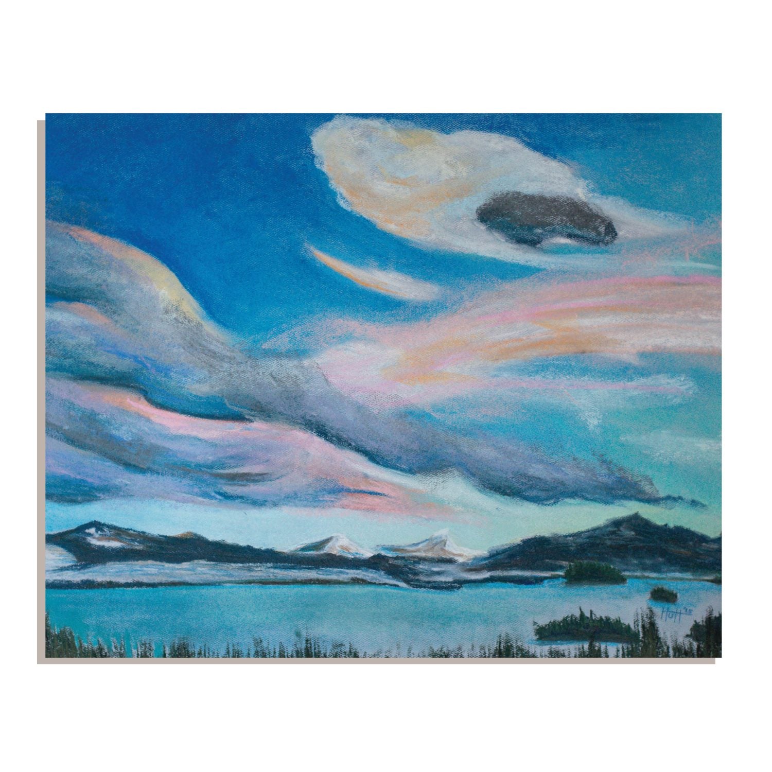 Dillon Reservoir Sunset image 0
