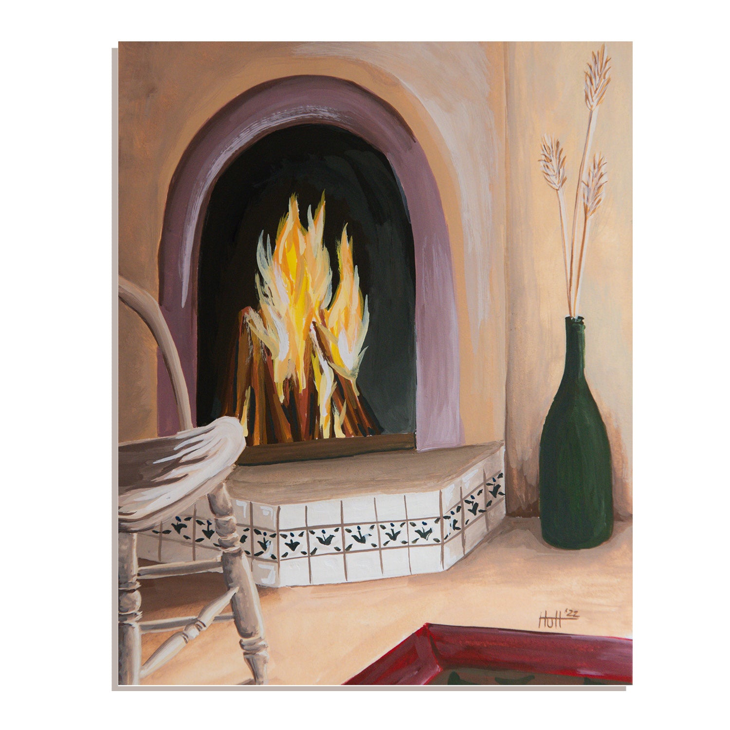 Santa Fe Home Original Painting image 0