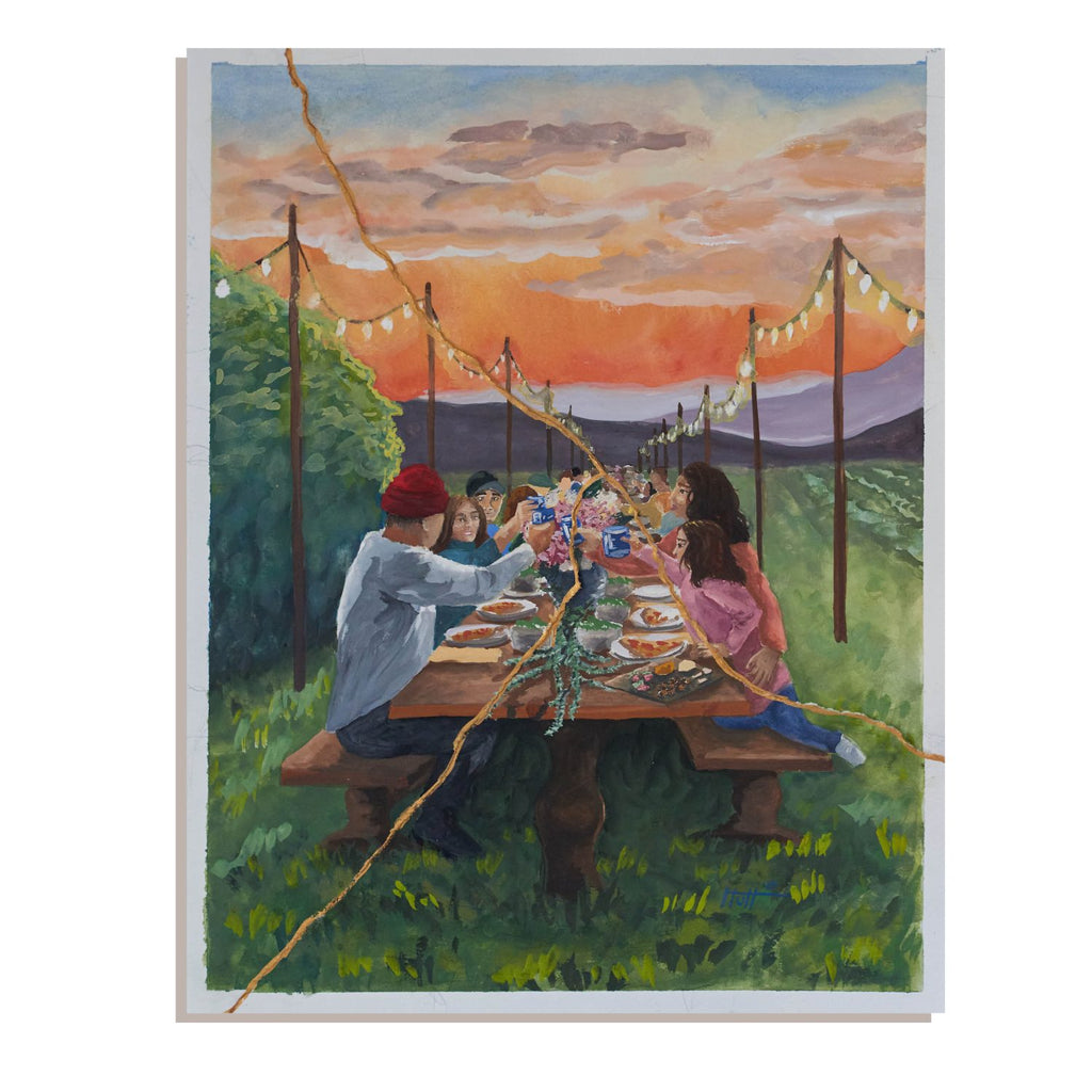 Crowded Table Original Kintsugi image 0