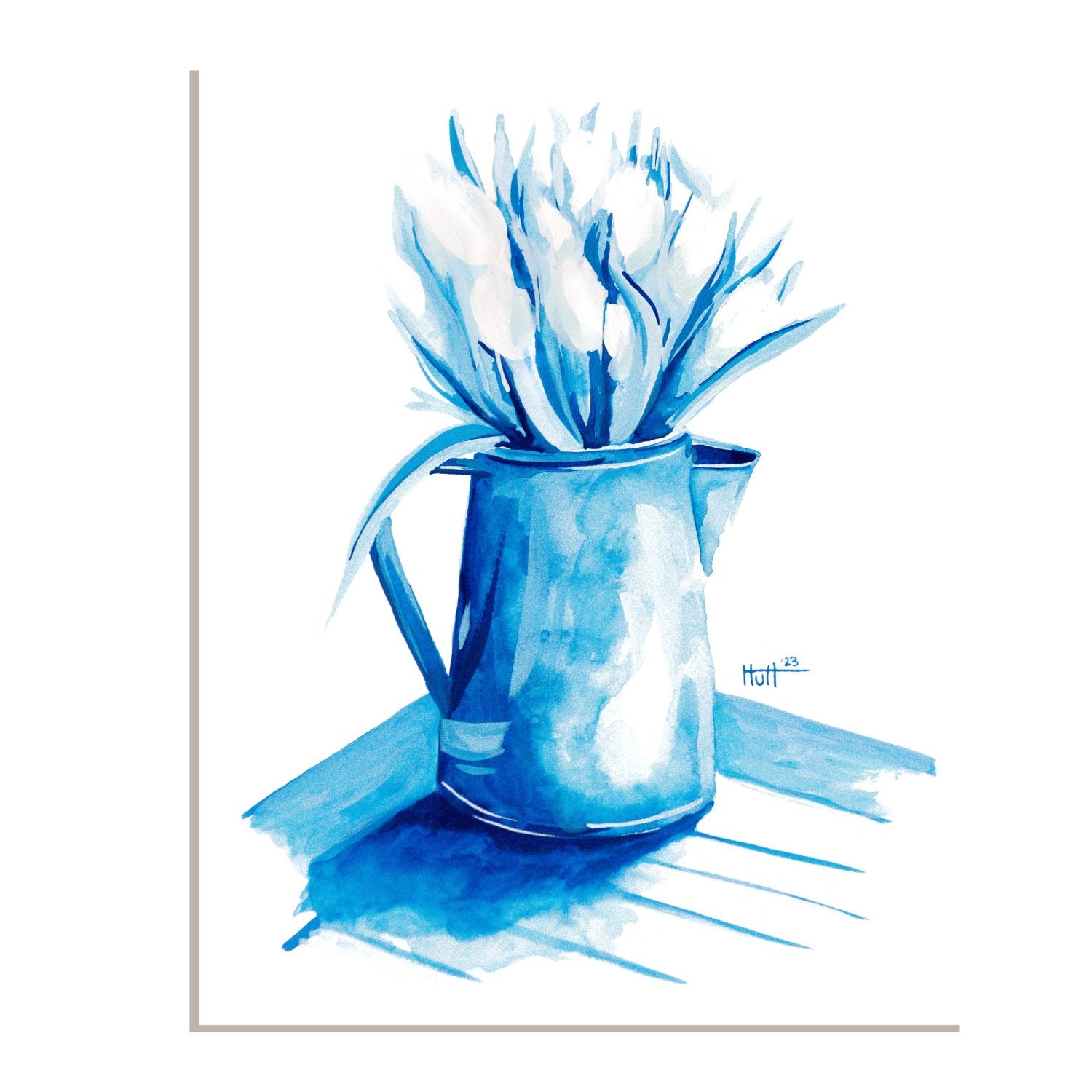 Blue & White Tulips image 0