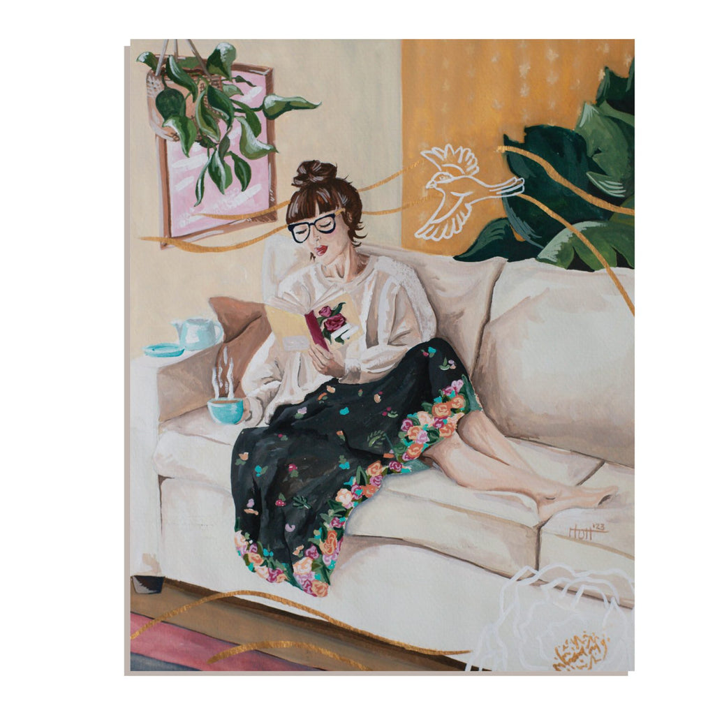 The Magic of Reading Original Painting