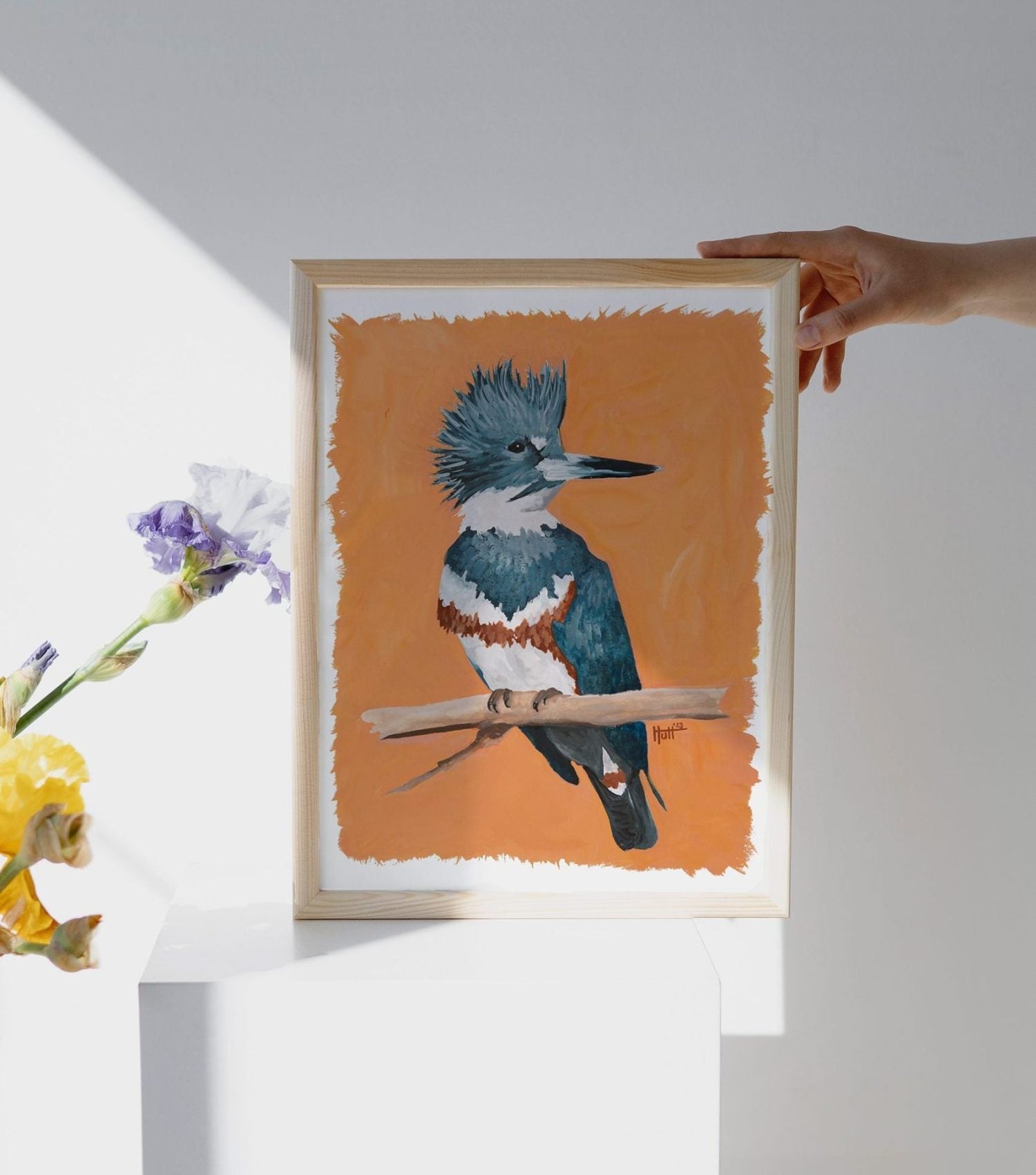 Uncaged: Kingfisher Original Painting image 1