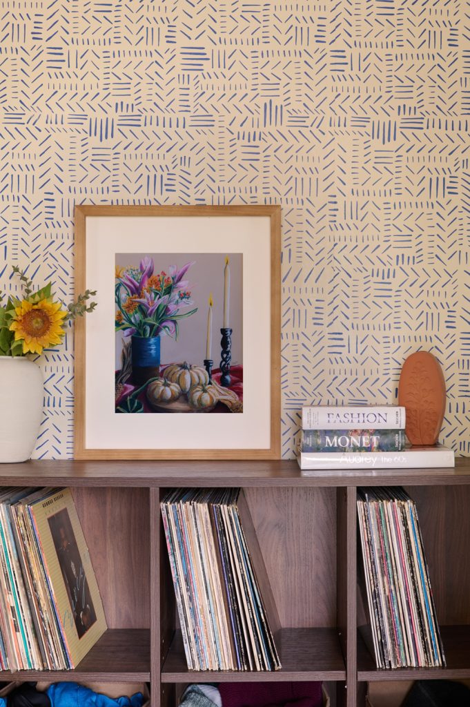 Fall Harvest Still Life Soft Pastel 11x14 Print Framed