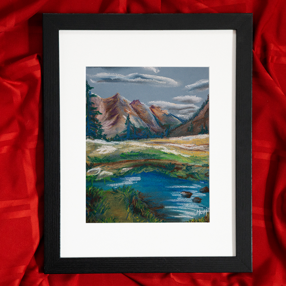 Rocky Mountains Vail Pass Pastel Print