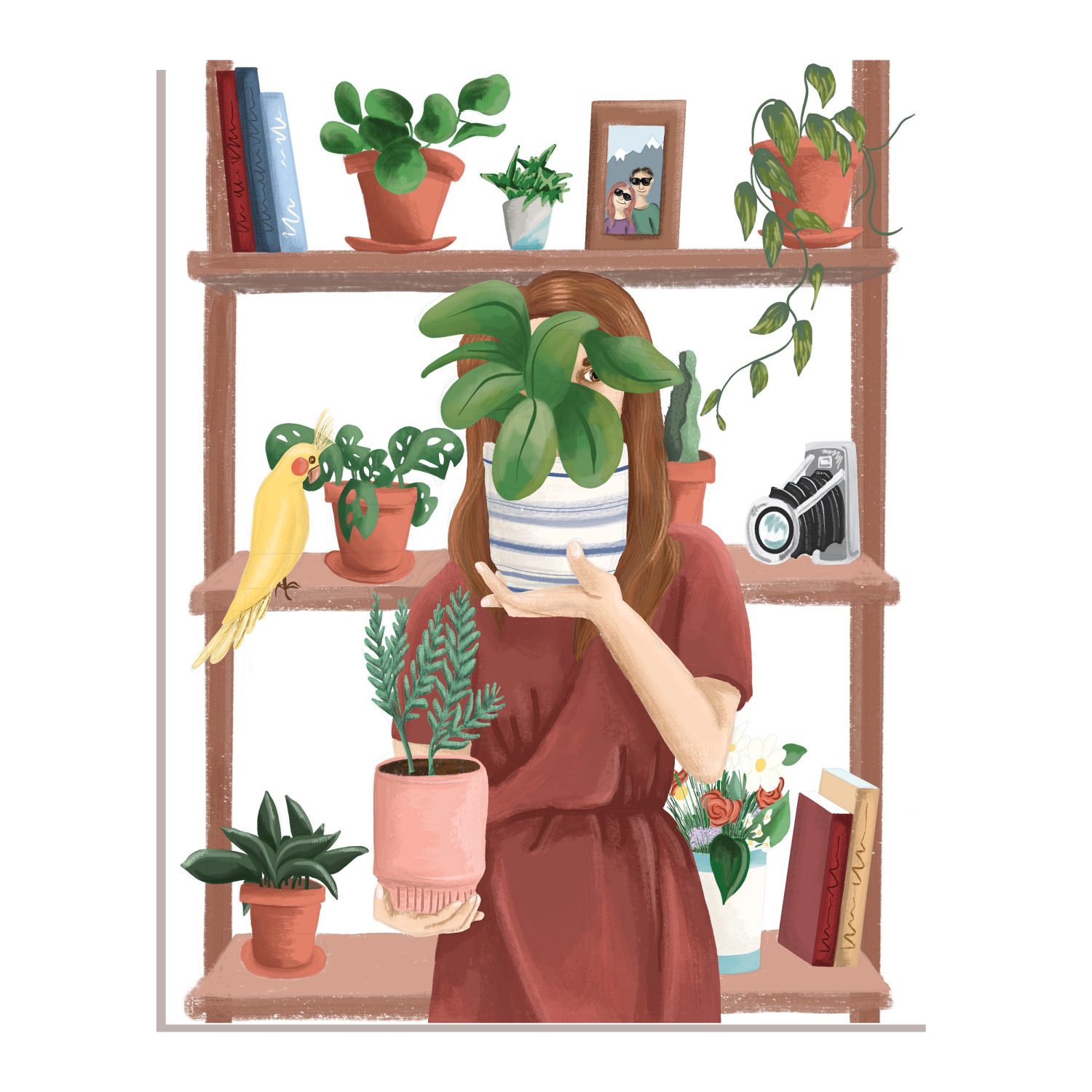 Plant Lady Digital Painting