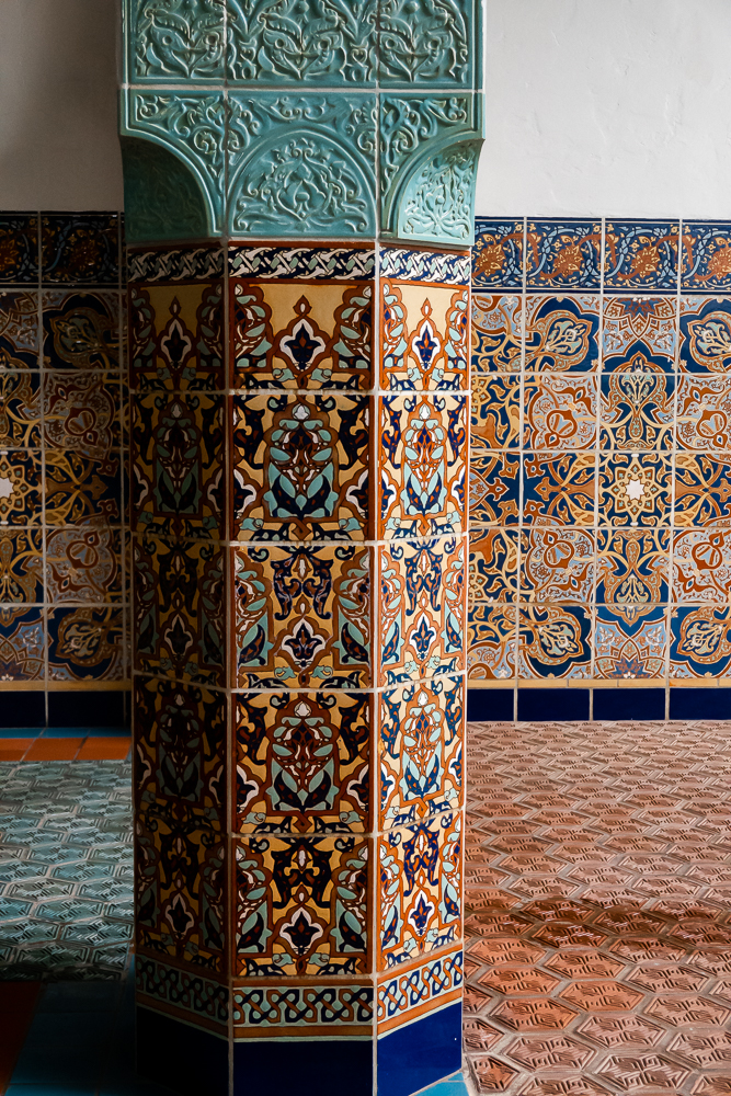 Casa Blanca Pool house Santa Barbara with Moroccan tile