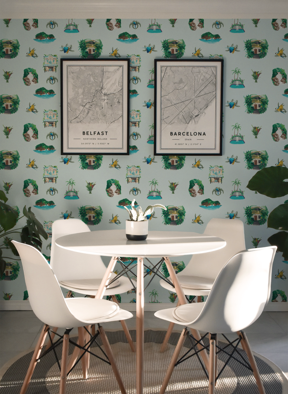 Colorful Costa Rica Tropical Retreat Toile de Joie