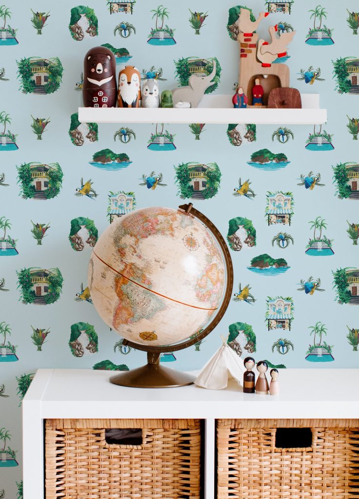 Colorful Costa Rica Tropical Retreat Toile de Joie