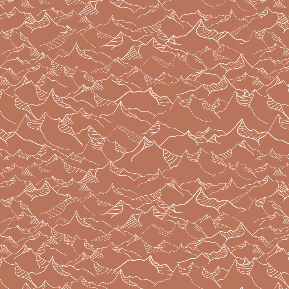 Mountains Majesty in Terracotta wallpaper