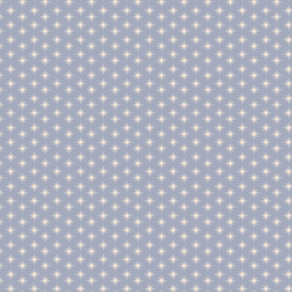 Northern Star wallpaper in periwinkle blue