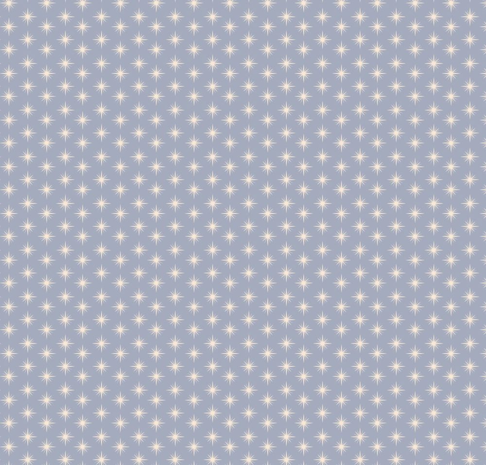 Northern Star wallpaper in periwinkle blue