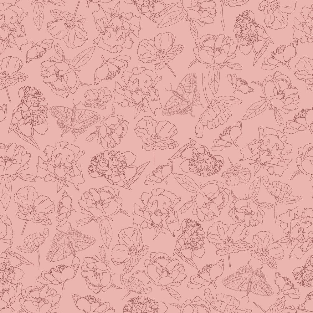 Soft Pink Summer Florals