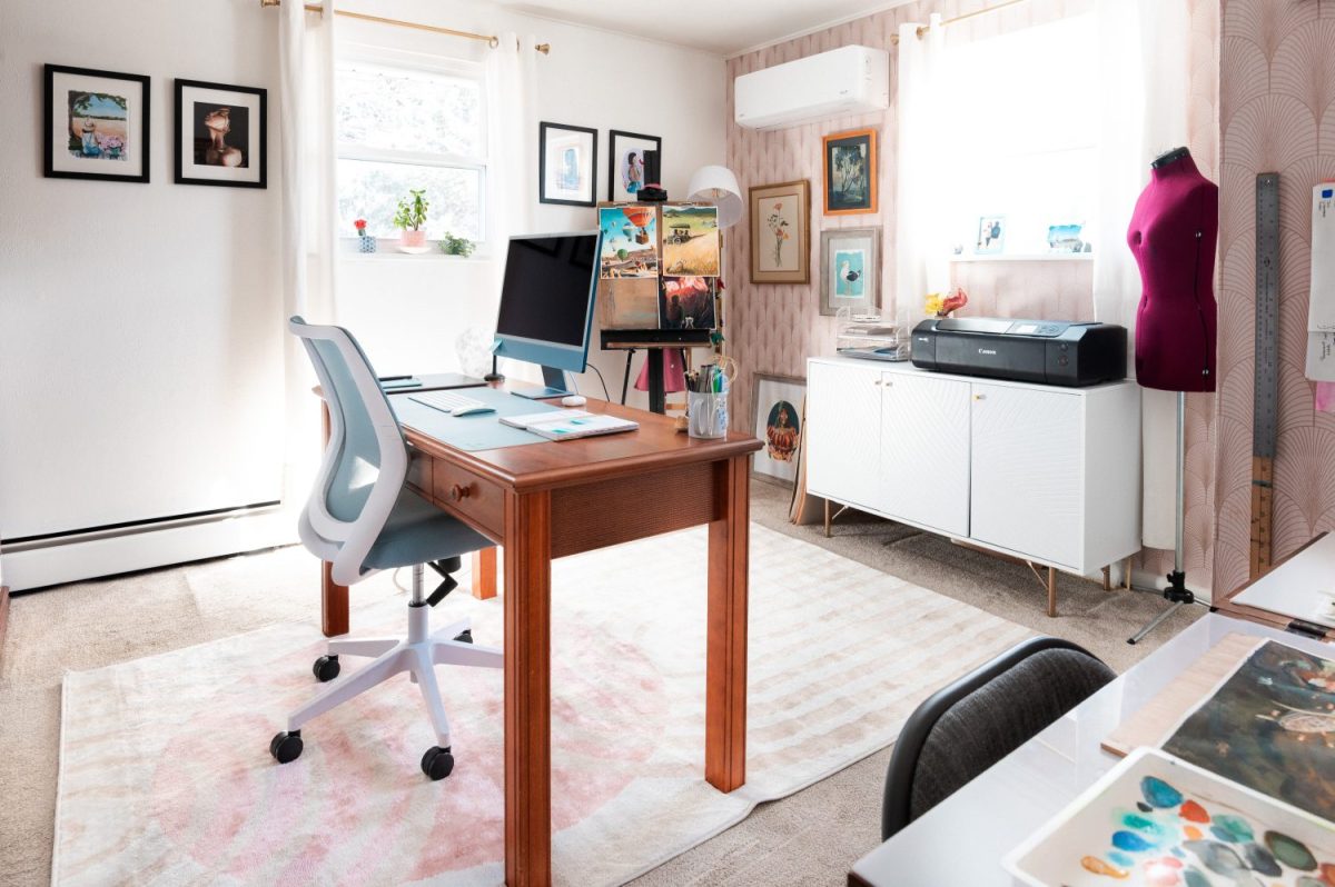 Artist Studio Tour, Creative Home Office Decor