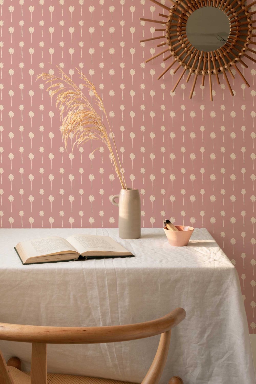 Pink Palm Wallpaper