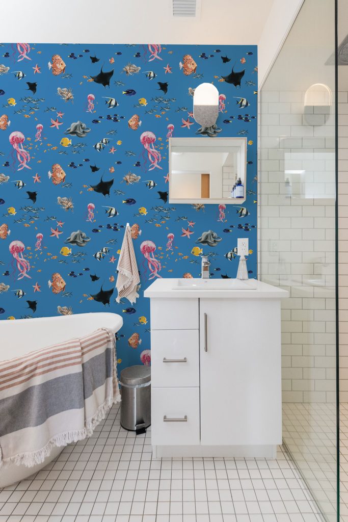 Under the Sea Wallpaper in Blue