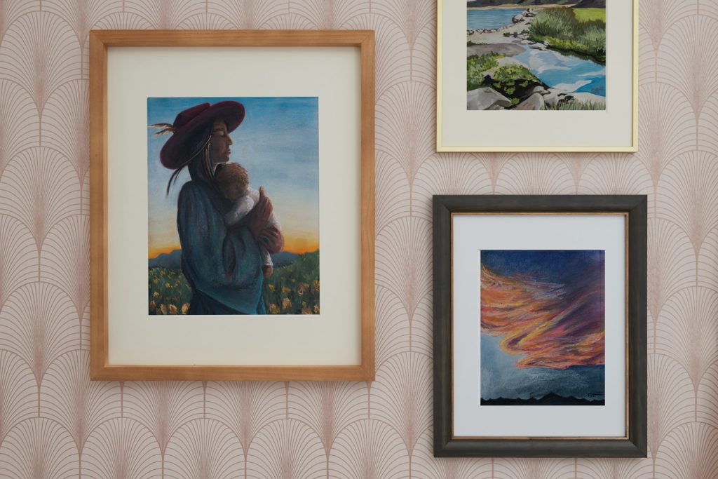 Mother's Prayer 11x14, Sunset 8x10 and Iceland in 9x12 Original