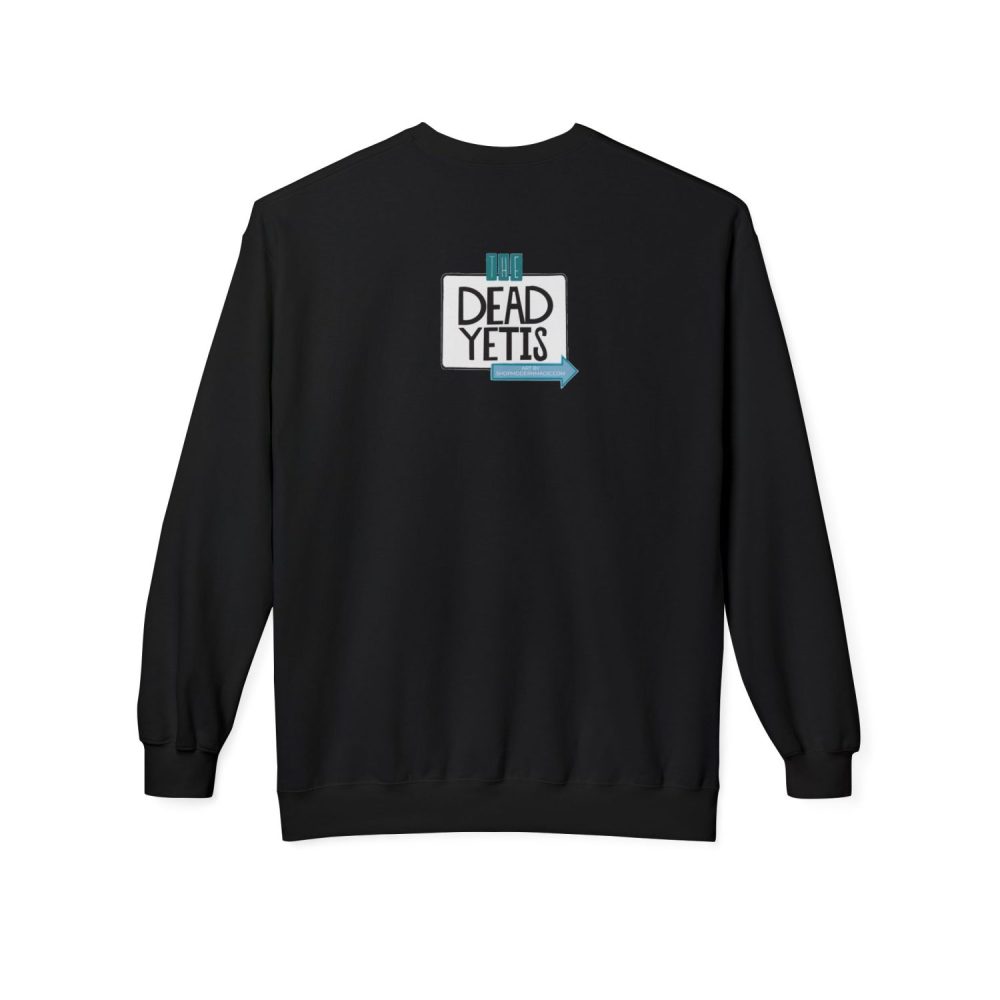 Lounging Yeti Unisex Fleece Crewneck Sweatshirt - Image 2