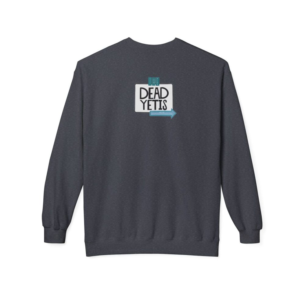 Lounging Yeti Unisex Fleece Crewneck Sweatshirt - Image 6