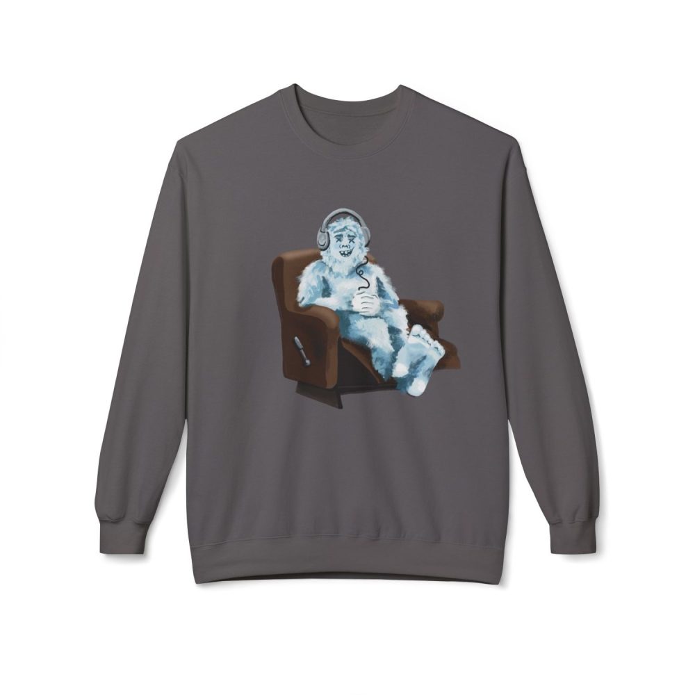 Lounging Yeti Unisex Fleece Crewneck Sweatshirt - Image 13