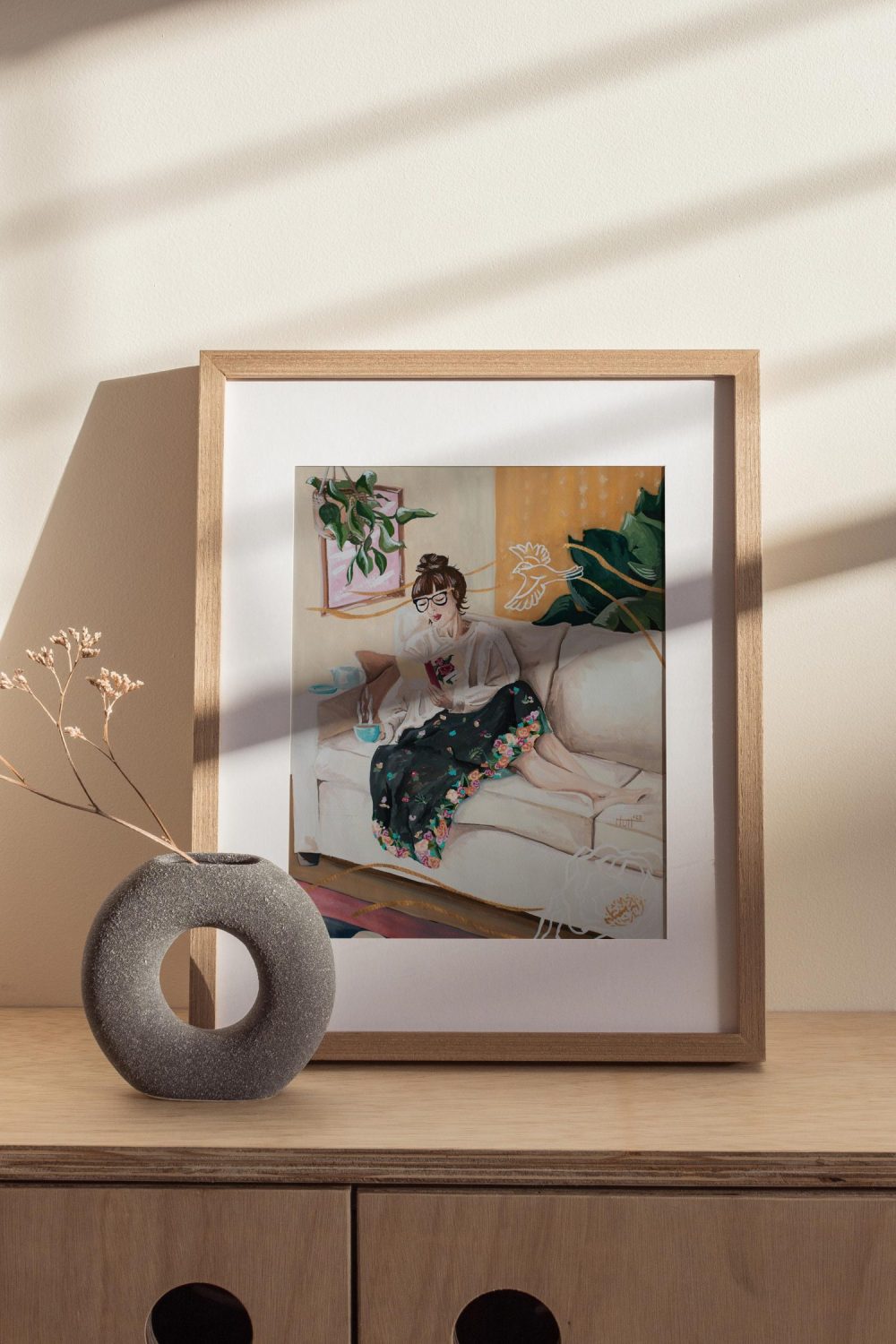 The Magic of Reading Original Painting - Image 2