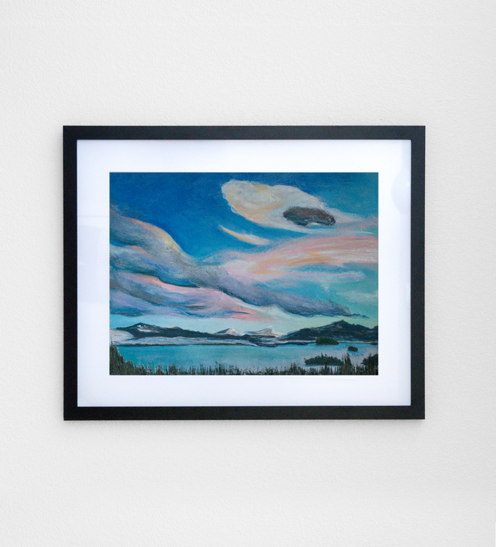 Dillon Reservoir Sunset Original Painting - Image 2