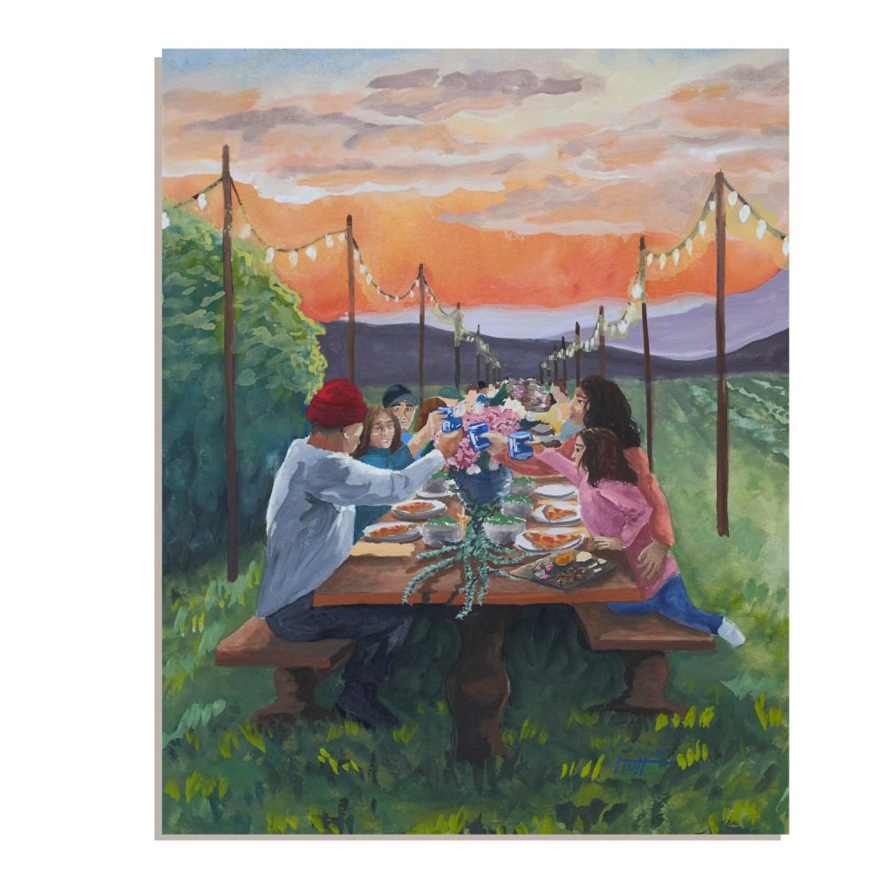 Crowded Table Print