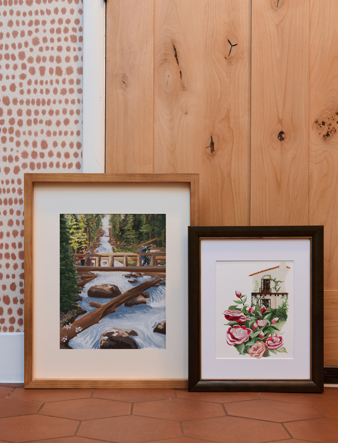 Calypso Cascade 11x14 print and Spanish Revival Home 8x10 print