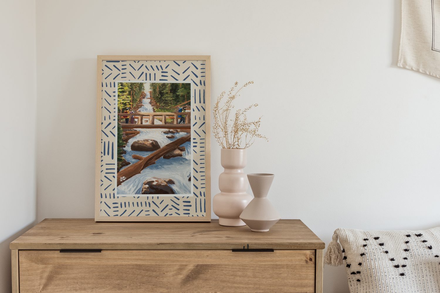 Calypso Cascade Print with Wallpaper Mat