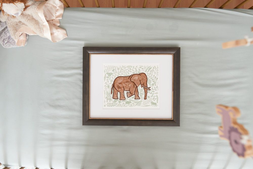 8x10 Elephant Printable art for kids room