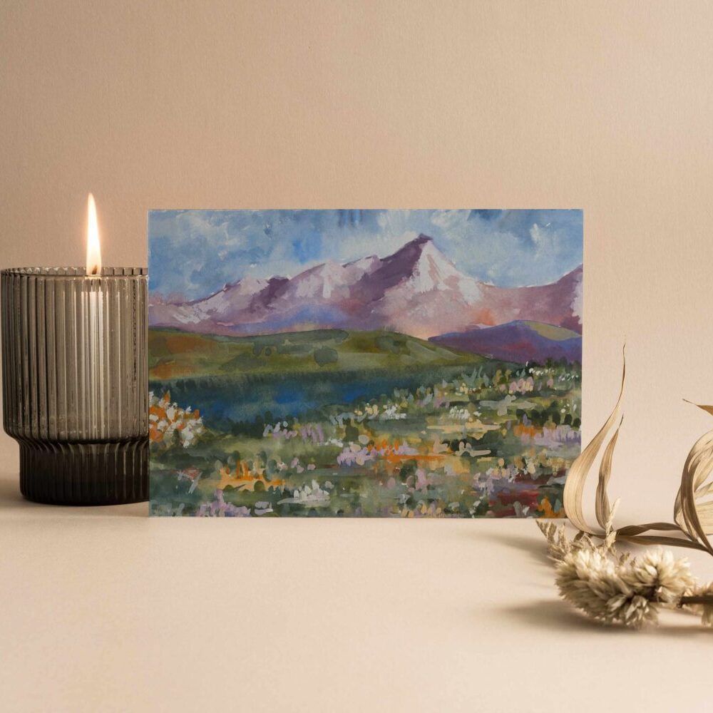 Abstract Mountain Painting Class