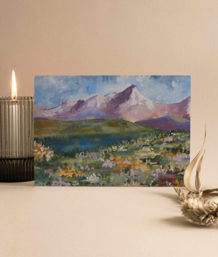 Abstract Mountain Painting Class