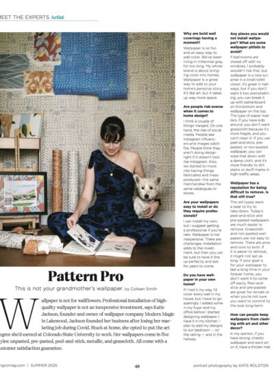 Katie Jackson Denver Artist in Home & Garden Colorado